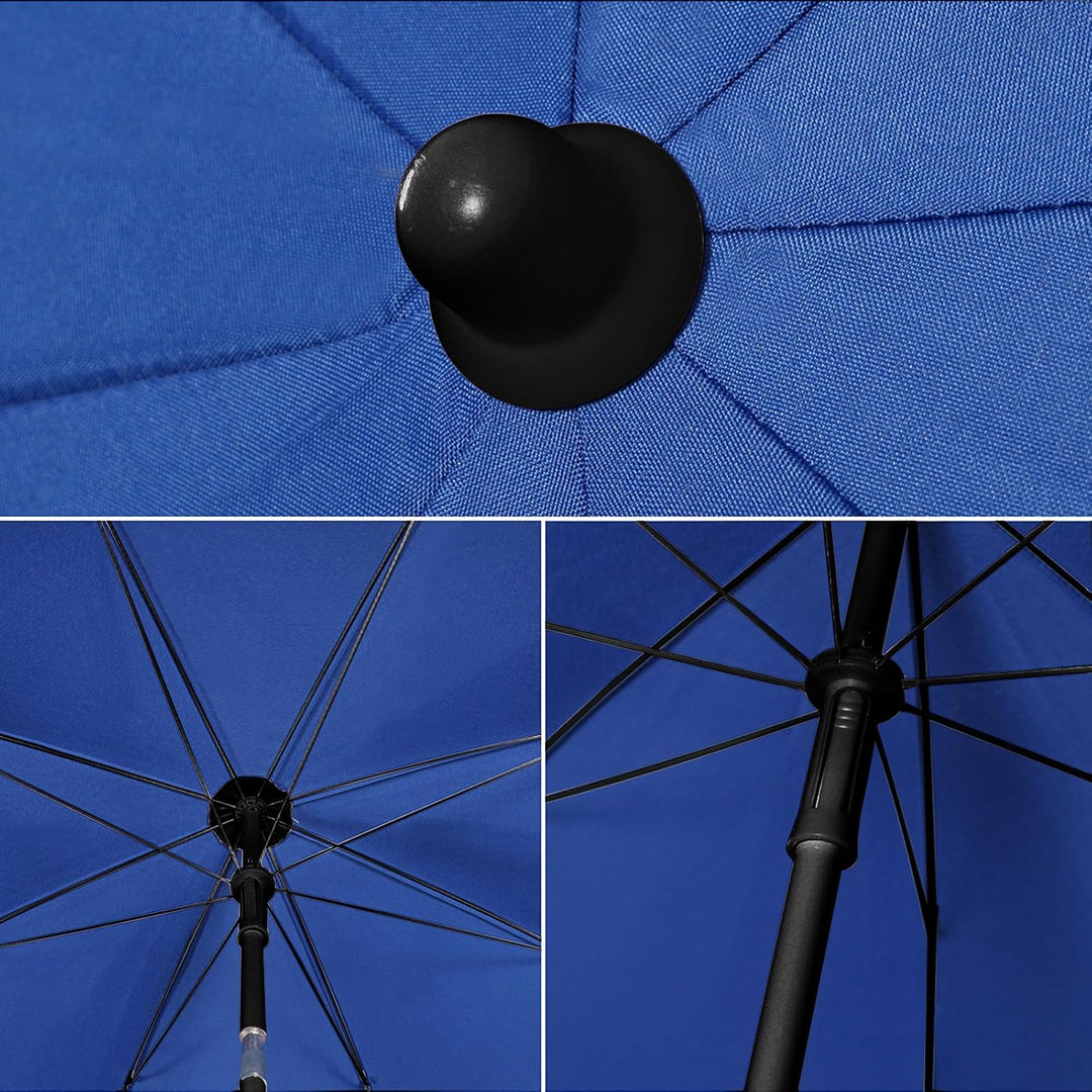 Sekey Sonnenschirm 160 cm mit Schutzhülle, Sonnenschirm Strand mit Neigungswinkel und Höhe verstellb