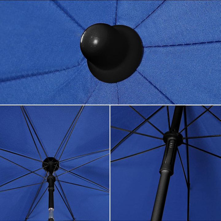 Sekey Sonnenschirm 160 cm mit Schutzhülle, Sonnenschirm Strand mit Neigungswinkel und Höhe verstellb