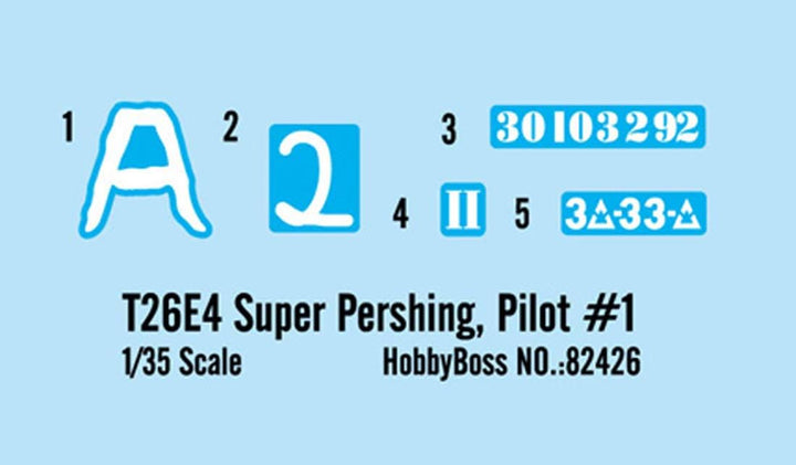 Hobby Boss 82426 Modellbausatz T26E4 Super Pershing, Pilot #1