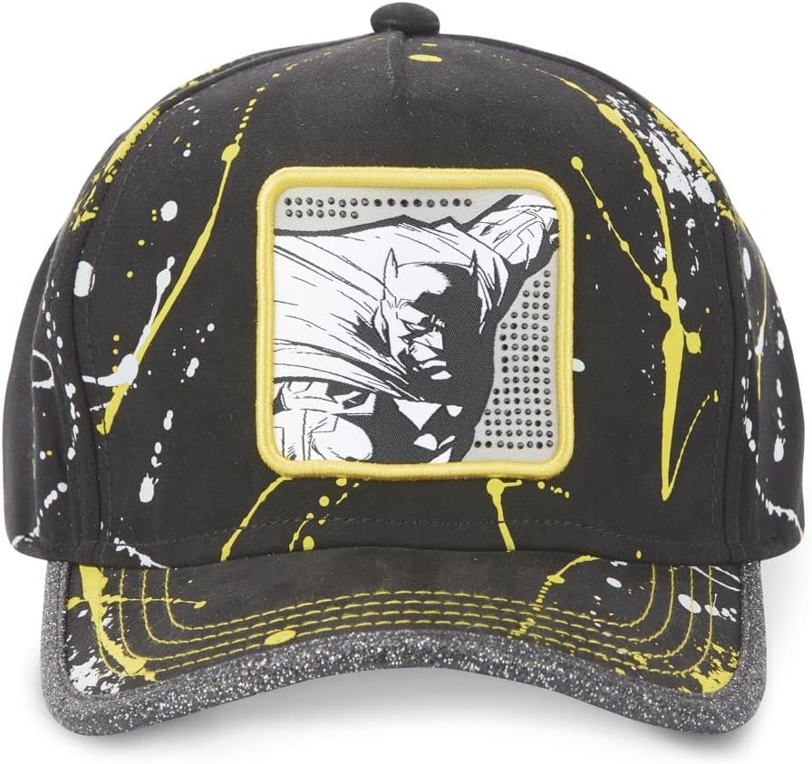 Capslab Batman Black Yellow Strapback Cap Einheitsgrösse Strapback-Batman-Black-#29132, Einheitsgrös