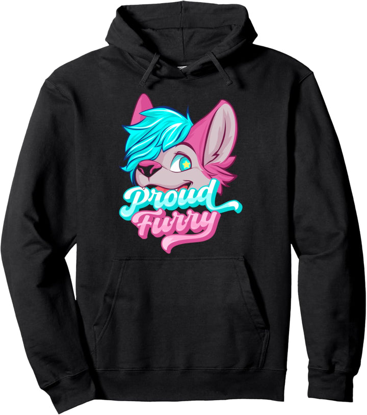 Proud Furry Fandom Furries Tails Ohren Furry Person Cosplay Pullover Hoodie