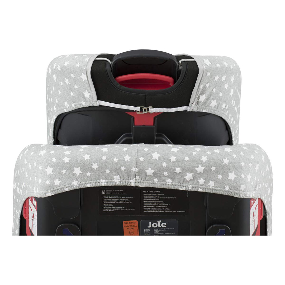 JYOKO Kids Bezug für Autositz Kompatibel mit Joie Stages, Every Stages, aus Baumwolle (White Star),