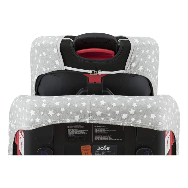 JYOKO Kids Bezug für Autositz Kompatibel mit Joie Stages, Every Stages, aus Baumwolle (White Star),