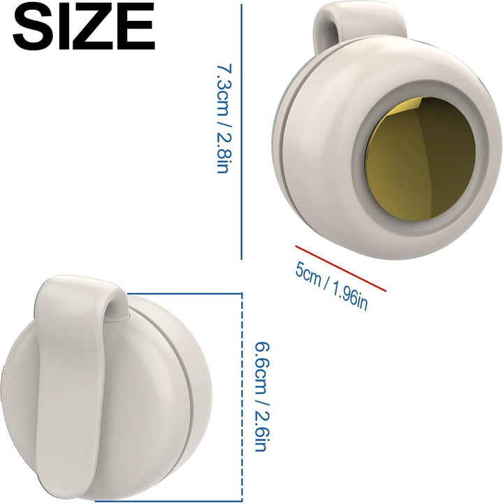 Mini Flügelloser Clip-Ventilator mit 360°, Drehung - Tragbarer USB-C Wiederaufladbarer Hals Taillenv