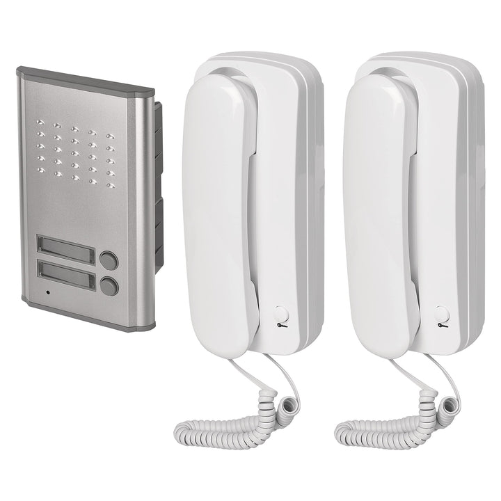 EMOS Audio-Türsprechanlage Set für Zwei Teilnehmer, zur Aufputzmontage, Elegantes Design, Gegensprec