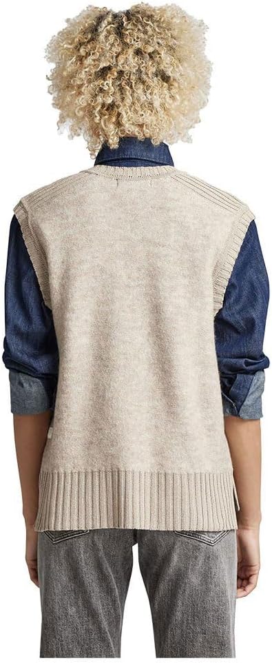 G-Star Raw Damen Structure Loose Knitted Pullunder Knits XS Beige (Brown Rice D22405-c928-d309), XS