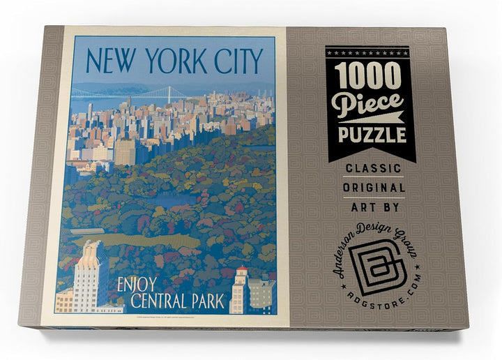 New York City: Enjoy Central Park, Vintage Poster - Premium 1000 Teile Puzzle - MyPuzzle Sonderkolle