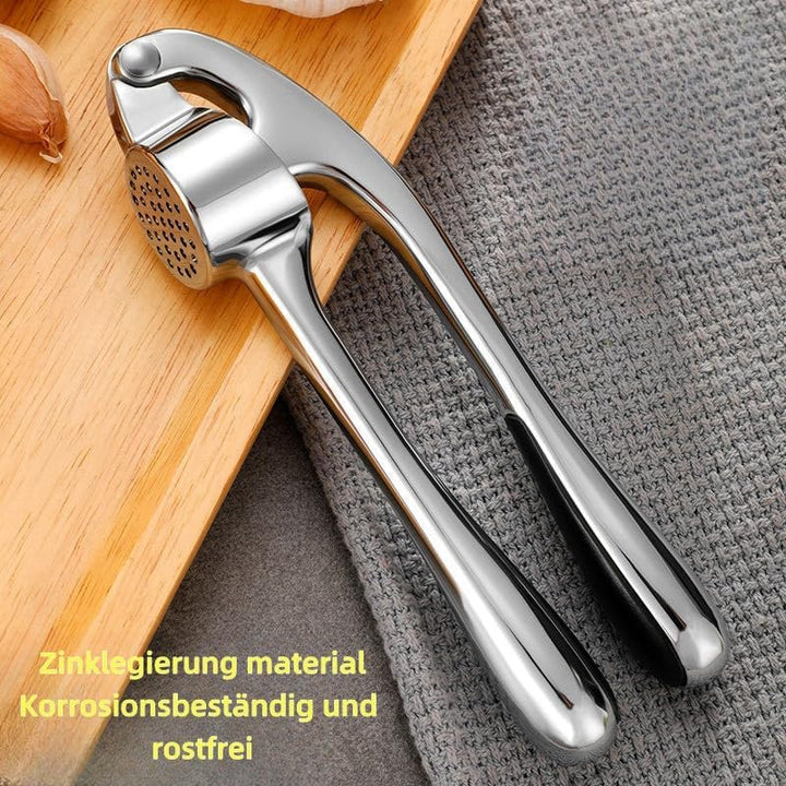 Knoblauchpresse mit Knoblauchschäler und Silikonbürste Effizientes Werkzeug zur Knoblauchpaste Knobl