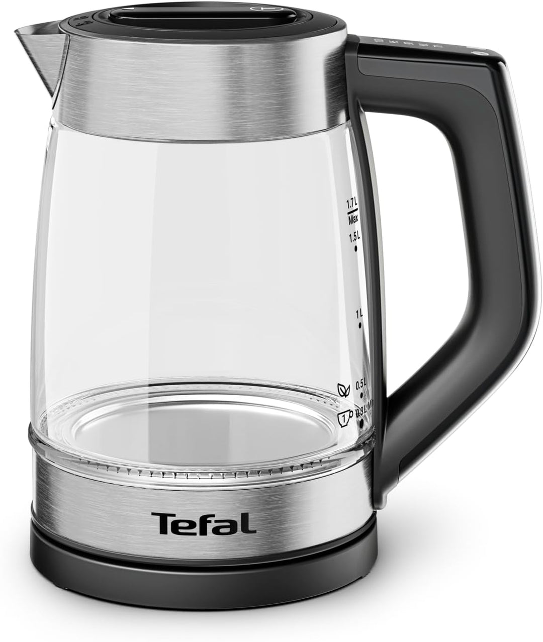 Tefal Express elektrischer Wasserkocher, 1,7 Liter, Griffsteuerung, 5 Temperaturstufen, Farbanzeige,