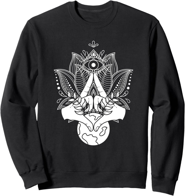 Yogi Spiritualität Buddhismus - Asana Lotus Blume Yoga Sweatshirt