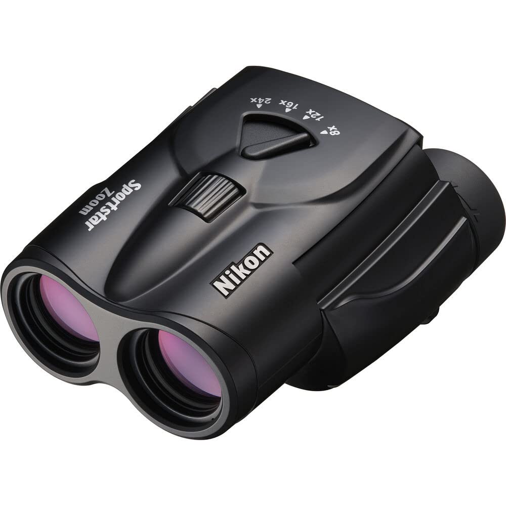 Nikon Sportstar Zoom 8-24x25 Zoom-Fernglas (8- bis 24-fach, 25mm Frontlinsendurchmesser) Schwarz, Sc