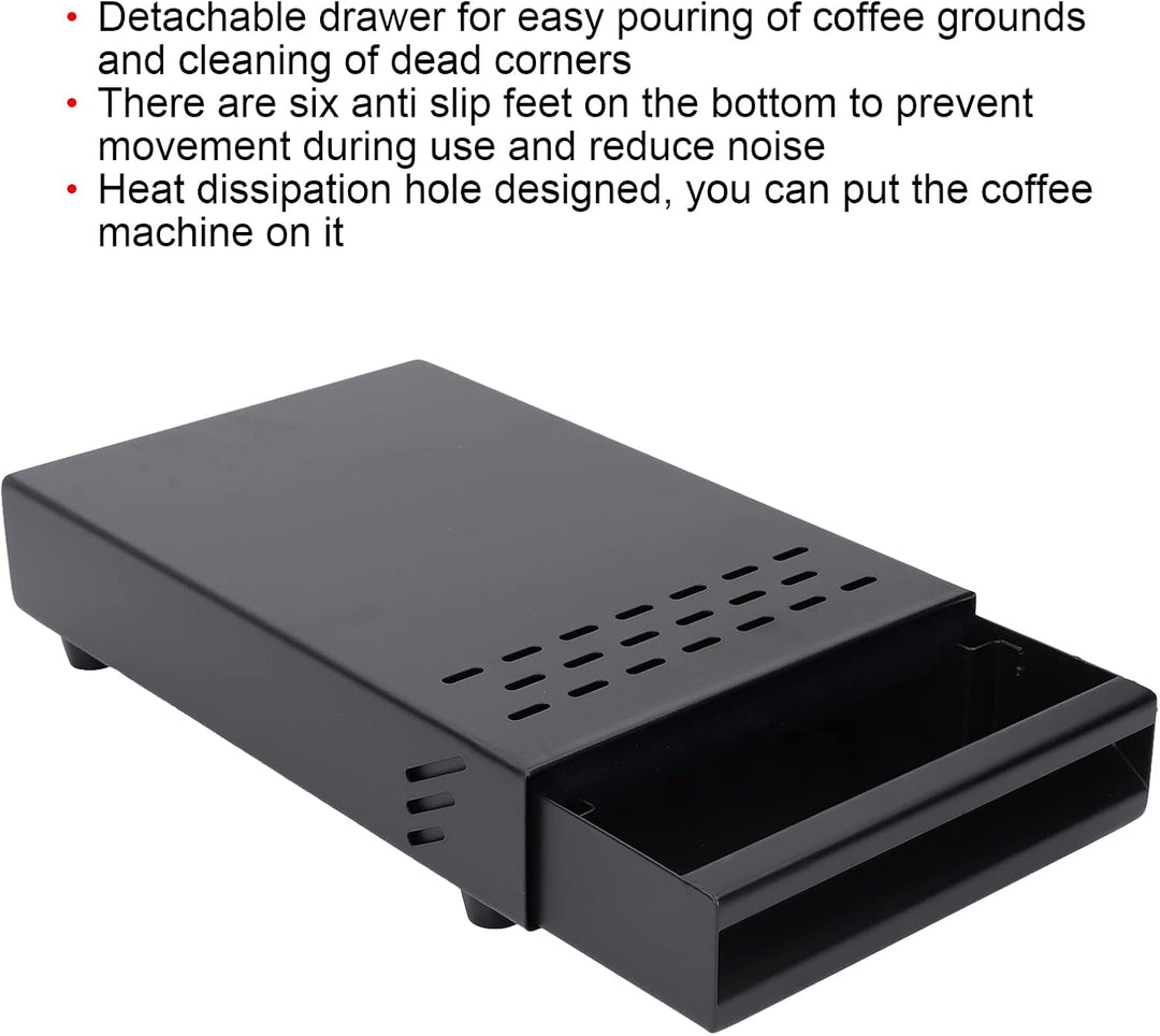 CHICIRIS Abklopfbehälter, Abschlagbehälter, Knock Box, Kaffee Abklopfbox, Schubladen Kaffeerückstand