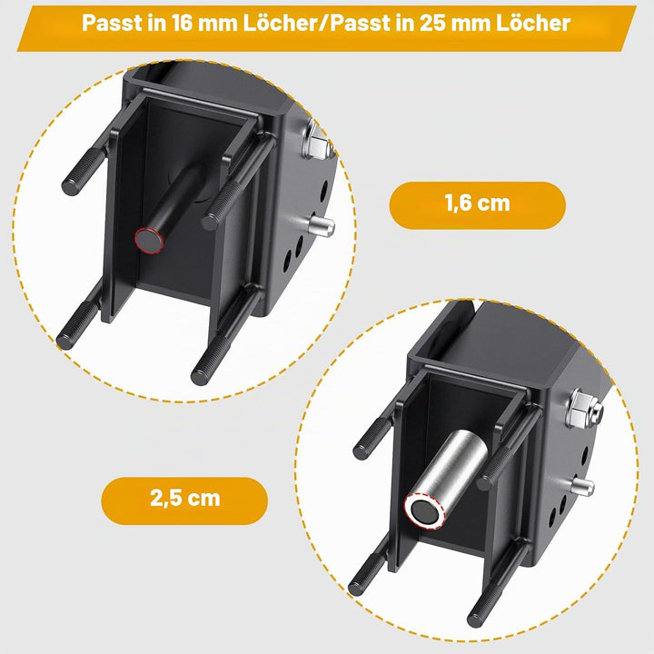 Kipika Power Rack Jammer Arms – Verstellbare Höhe & Winkel Hebelarmsystem für Power Cages mit 1,6 cm