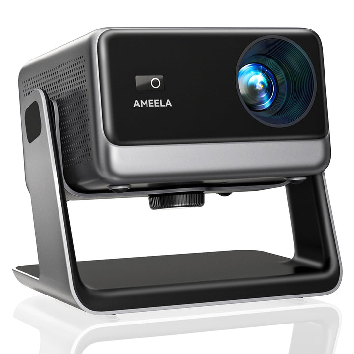 30000 Lumen Beamer Compatible with Netflix AMEELA 1080P Beamer mit WiFi und Bluetooth, Autofokus/Tra