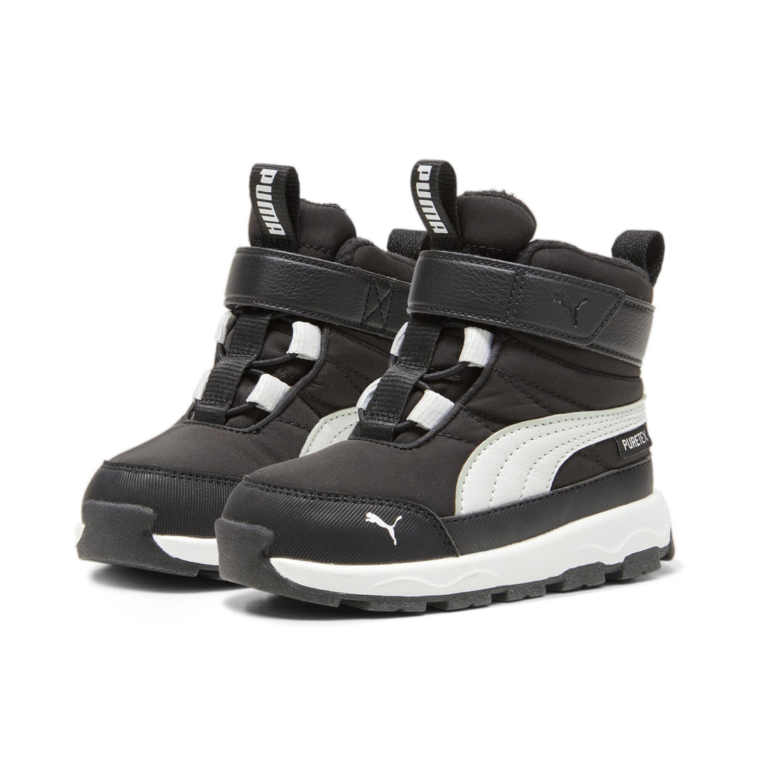 PUMA Unisex Kinder Evolve Boot Puretex Ac+psHigh Boot 20 EU Puma Black Ash Gray Puma White, 20 EU Pu
