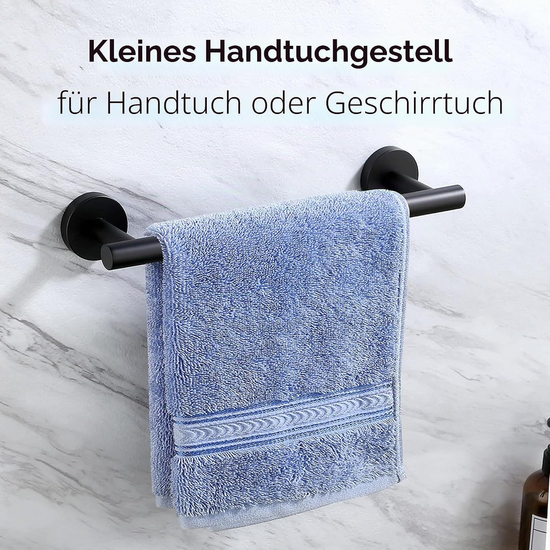 KES Handtuchhalter Schwarz Bad Handtuchstange Edelstahl SUS 304 Badetuchhalter Handtuch Halter Dusch