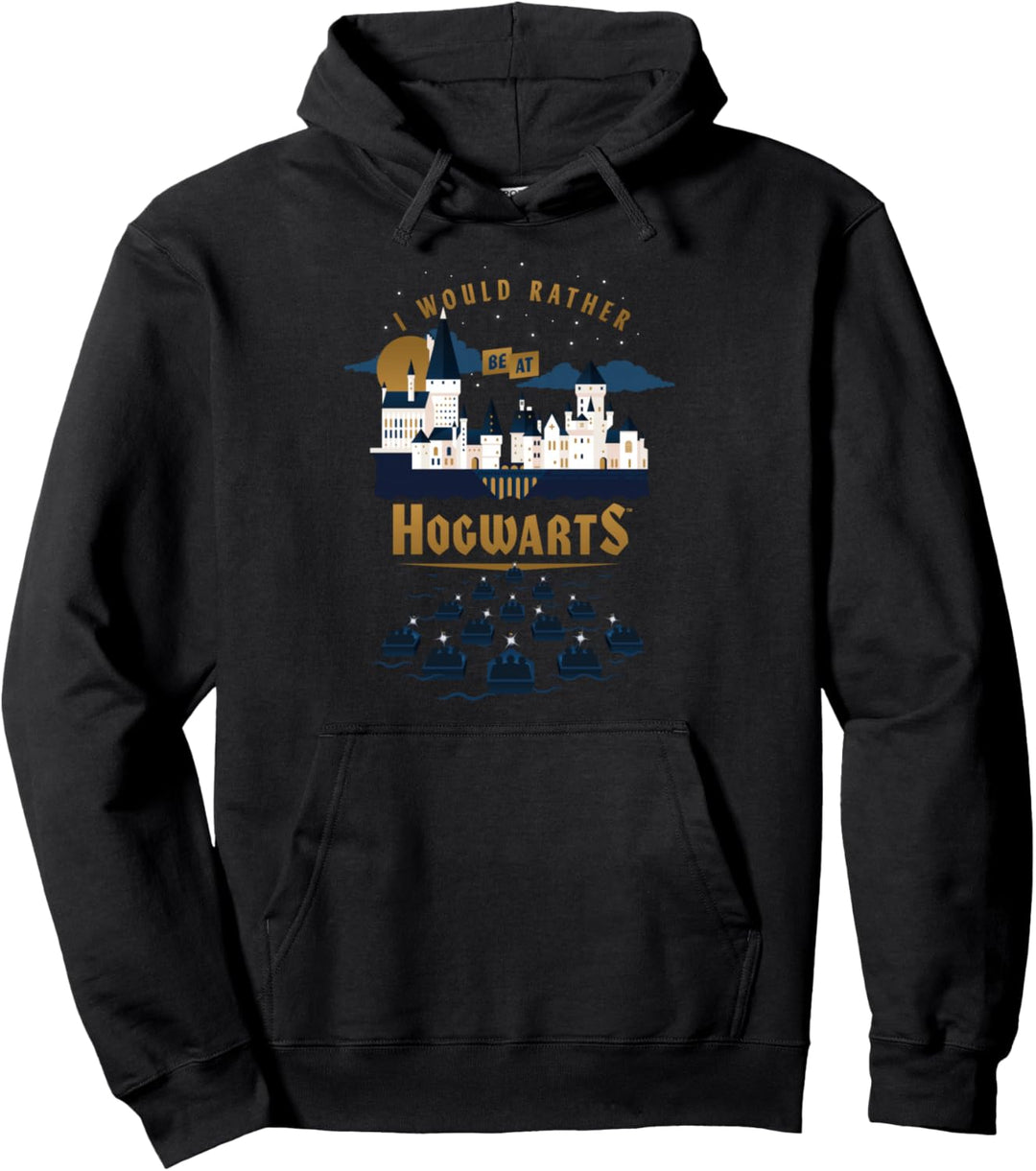 Harry Potter I Would Rather Be At Hogwarts Pullover Hoodie