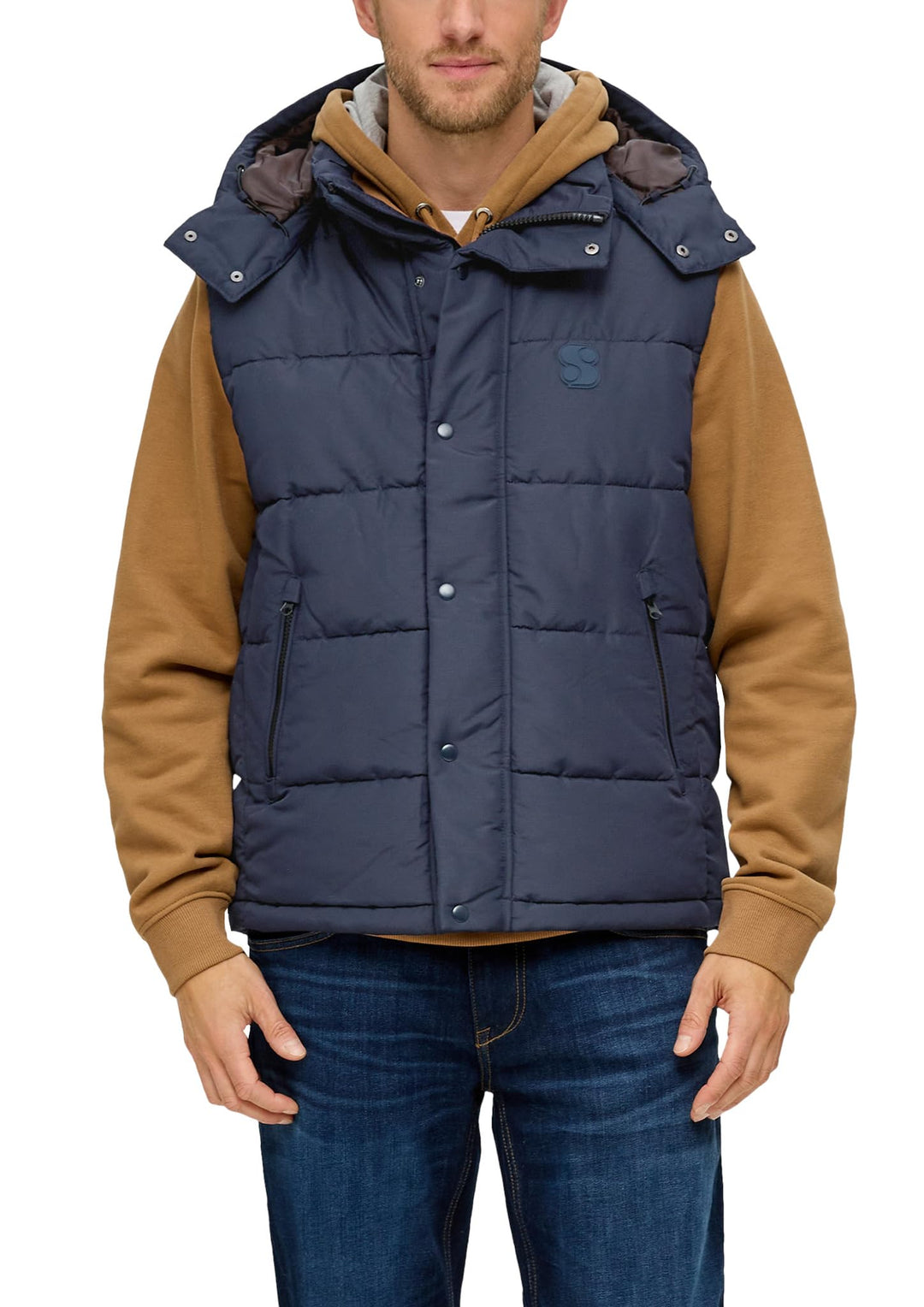 s.Oliver Steppweste mit abnehmbarer Kapuze L 5959_navy, L 5959_navy