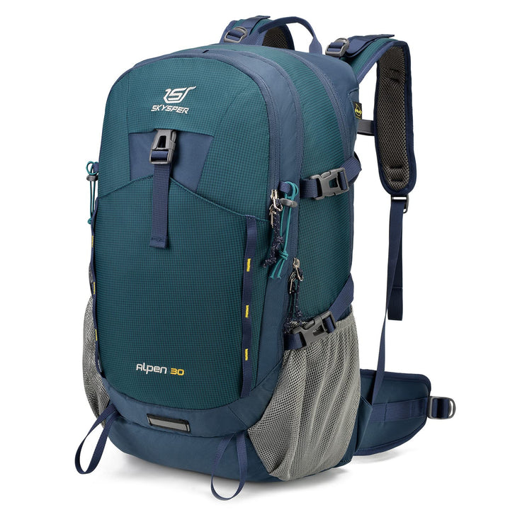 SKYSPER Wanderrucksack 30L Trekkingrucksack Wasserfest mit Rückenbelüftung und Netzrücken Tagesausfl