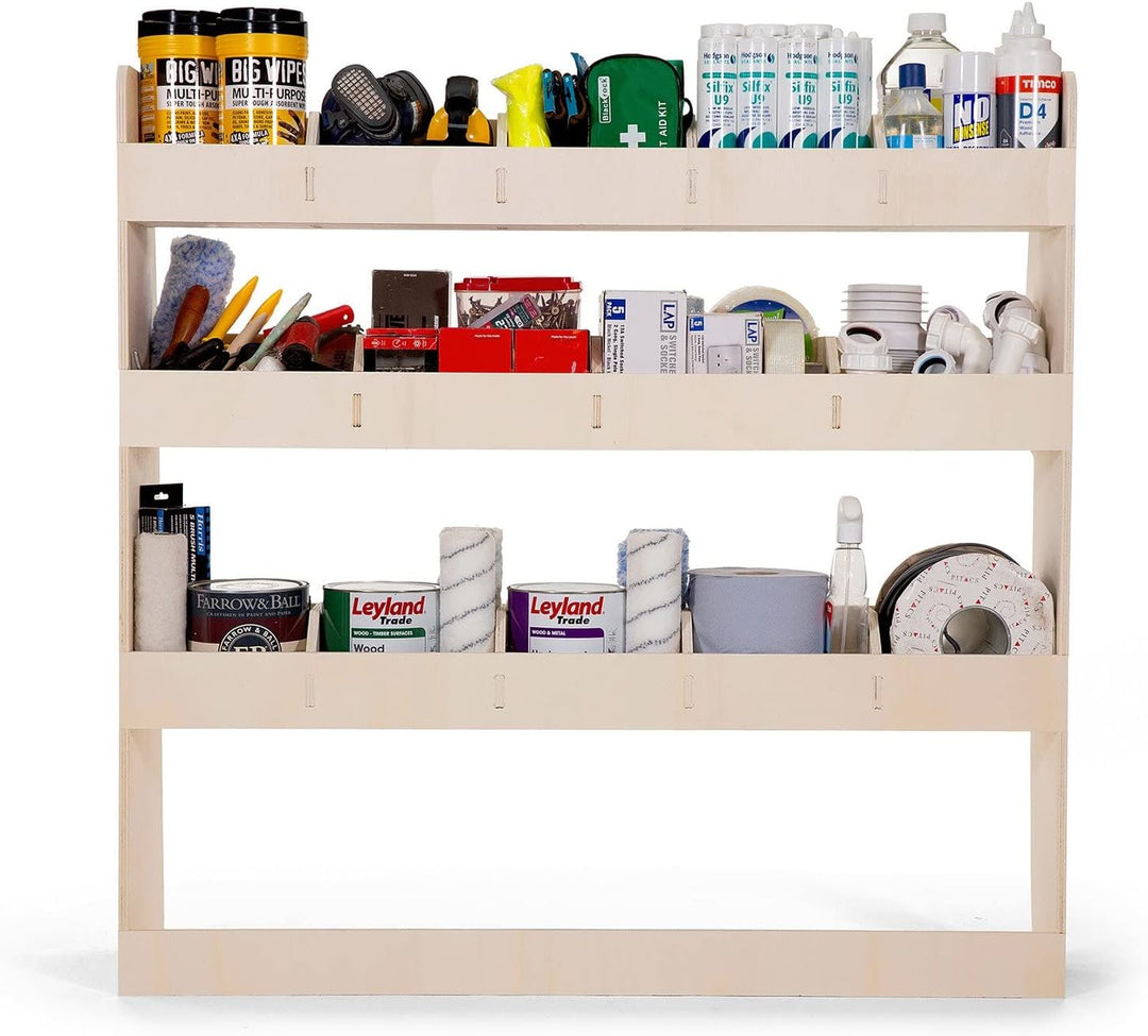 Vanify - Kompatibel mit Volkswagen Caddy L1 2003-20 Fahrzeugeinrichtung Fahrzeugregale, doppelte Reg