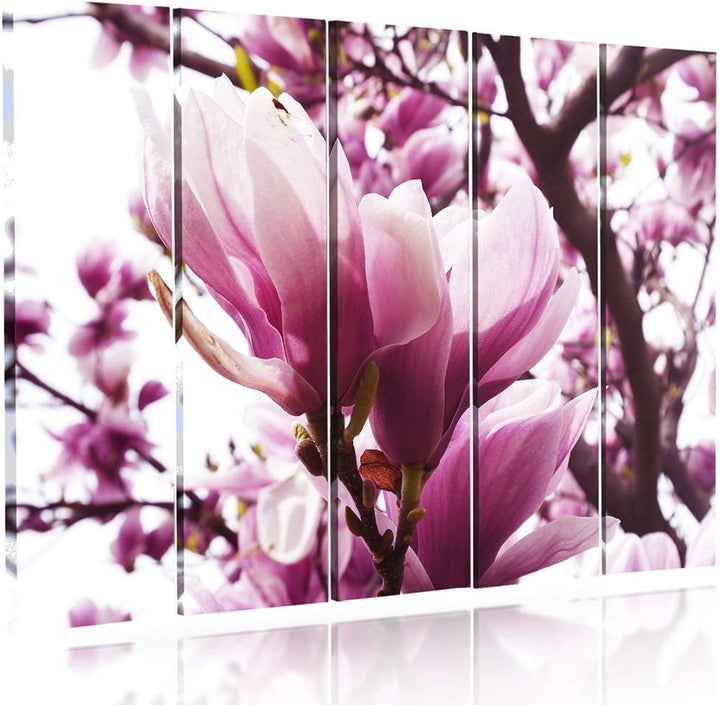 Feeby. Leinwandbild - 5 Teile - Bilder, Wand Bild, Wandbilder, Kunstdruck XXL, 5-Teilig, Typ C, 200x