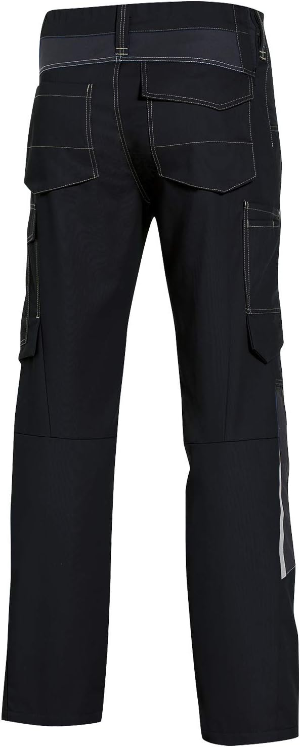 Uvex New Worker Arbeitshose - Schwarze Bundhose mit Kniepolstertaschen - Gr 58