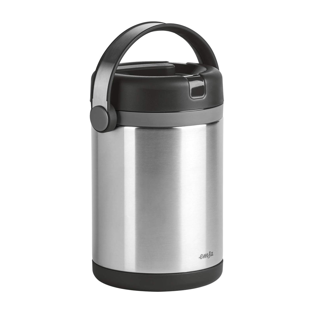 Emsa 509245 Isolier-Speisegefäss, Mobil geniessen, 1,7 Liter, Mit 2 Speiseeinsätzen, 100% dicht, Mob