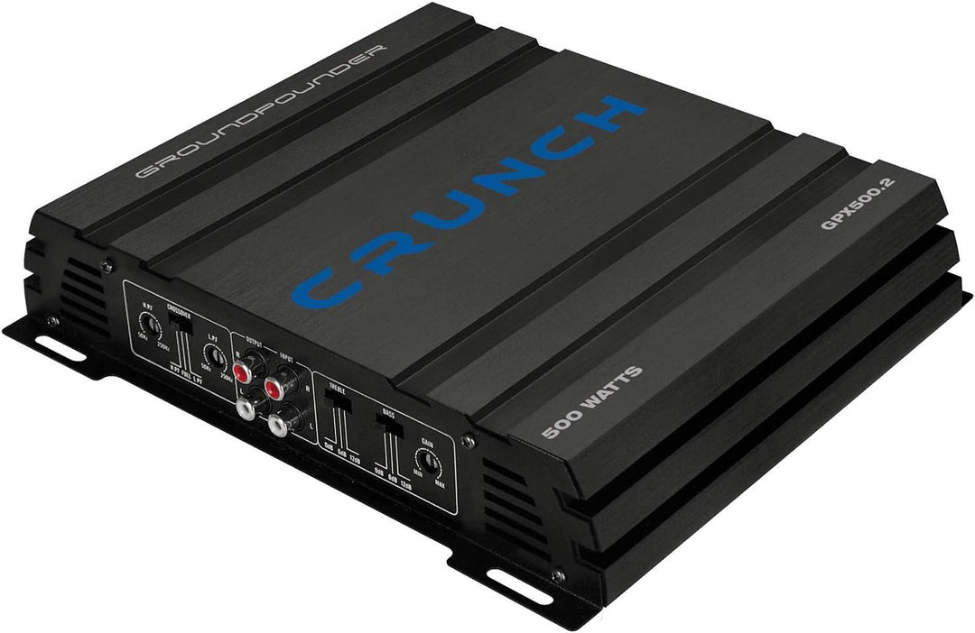 Mediadox Crunch Basspaket - 2-Kanal Endstufe/Verstärker+ Subwoofer+Kabel-Set/CRB-200 + GPX-500.2 + K