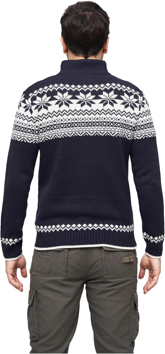 Brandit Herren Troyer Norweger Pullover, Blau