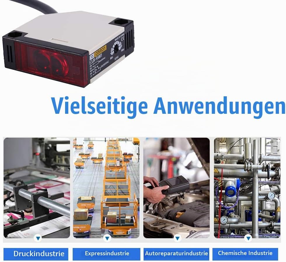 Keenso Reflexions Lichtschranke, E3JK-R4M1 Reflexions-Lichtschranke AC 90-250V 3A Lichtschranke Spie