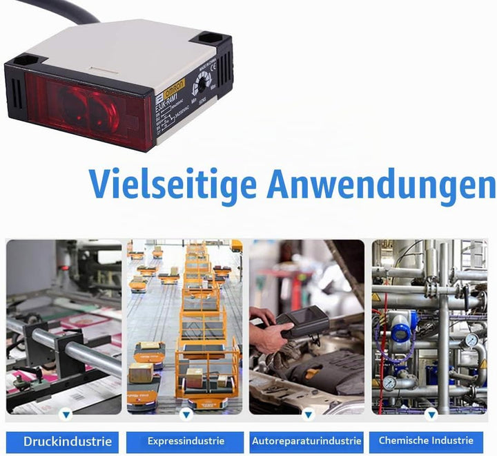 Keenso Reflexions Lichtschranke, E3JK-R4M1 Reflexions-Lichtschranke AC 90-250V 3A Lichtschranke Spie