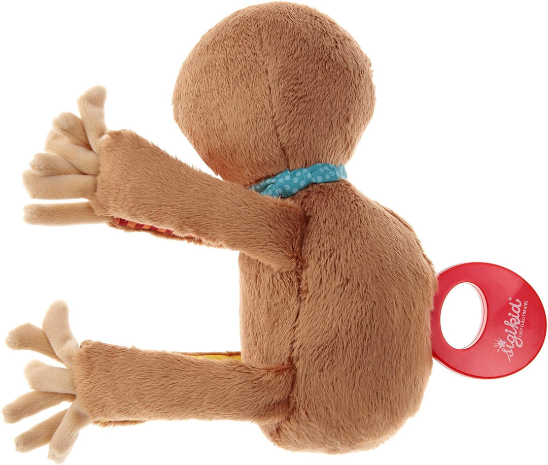 SIGIKID 42417 Hängespieluhr Faultier Musik Mädchen und Jungen Babyspielzeug empfohlen ab Geburt brau