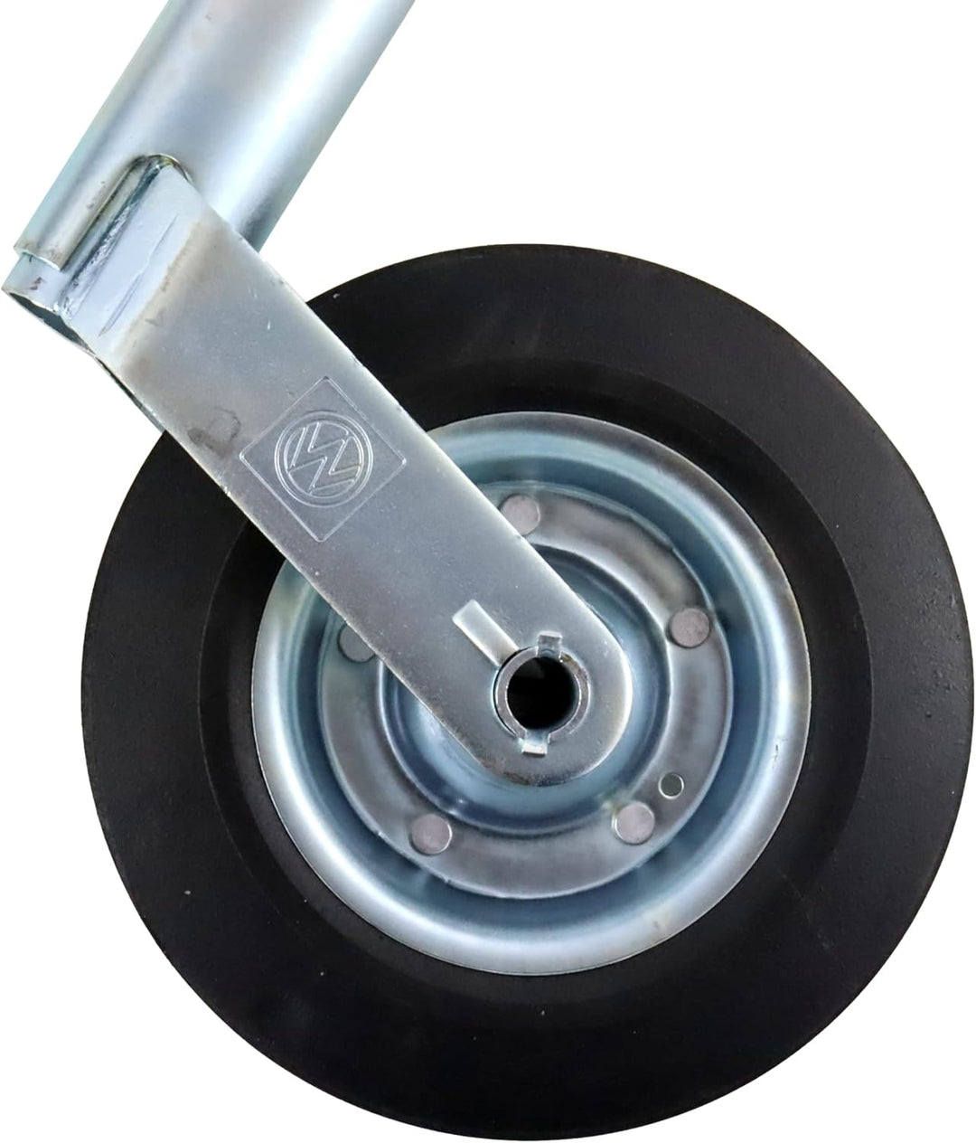p4U Winterhoff Stützrad mit Klemmträger für Anhänger und Wohnwagen, 150 kg, 48 mm