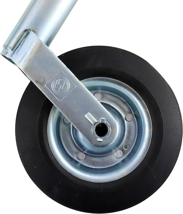 p4U Winterhoff Stützrad mit Klemmträger für Anhänger und Wohnwagen, 150 kg, 48 mm