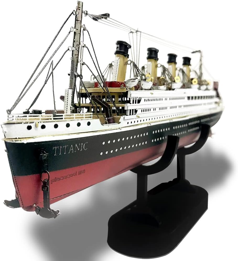 Piececool 3D Puzzle Metall, Titanic für Modellbausatz Erwachsene, 3D-Puzzles zu Bauen, BAU, Bastel-K