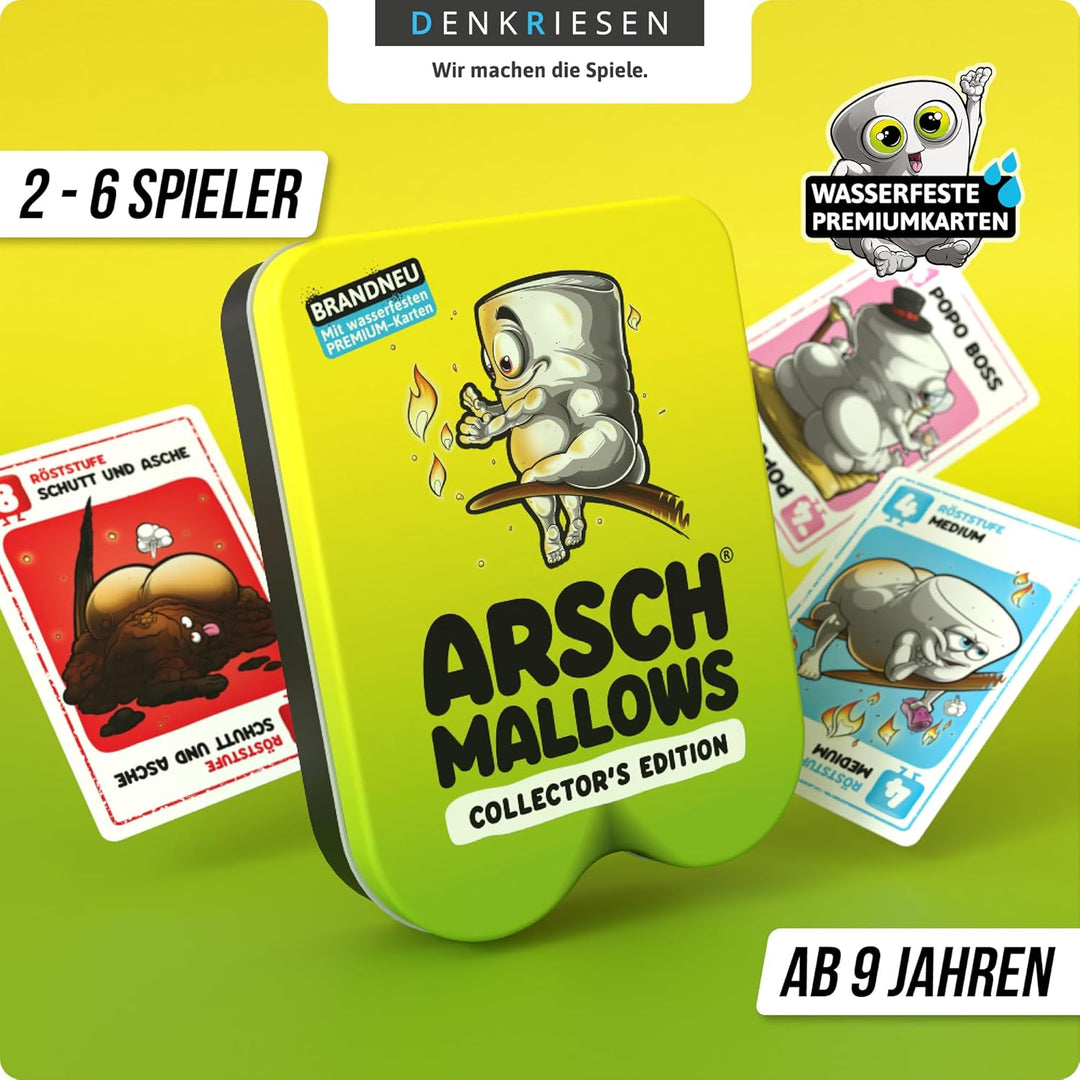 DENKRIESEN ARSCHMALLOWS® Collector's Edition – Weniger frisst mehr. | Wasserfest | Kartenspiel | Ab