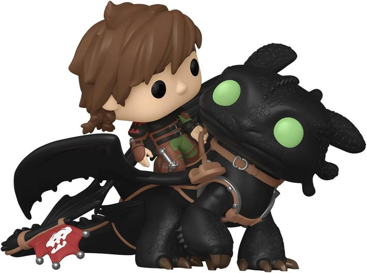 Funko Pop! Rides Deluxe: HTTYD – Hiccup mit Toothless - How to Train Your Dragon - Vinyl-Sammelfigur