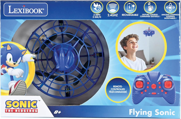 Lexibook, RC UFO Flying Sonic mit Lichtern und Gestensteuerung, freihändige Steuerung mit wiederaufl