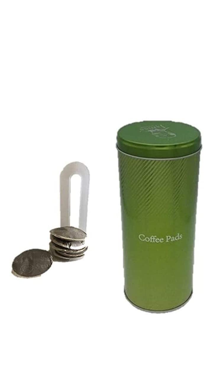 Kaffeepaddose - Kaffeepads Dose hält die Pads länger frisch - Pad Dose für Kaffeepads GRÜN - auch ge