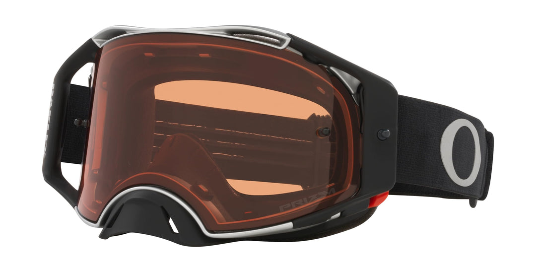 Oakley Unisex Airbrake Mx MX Goggle (1er Pack) Einheitsgrösse Tuff Blocks Black Gunmetal Strap/Prizm