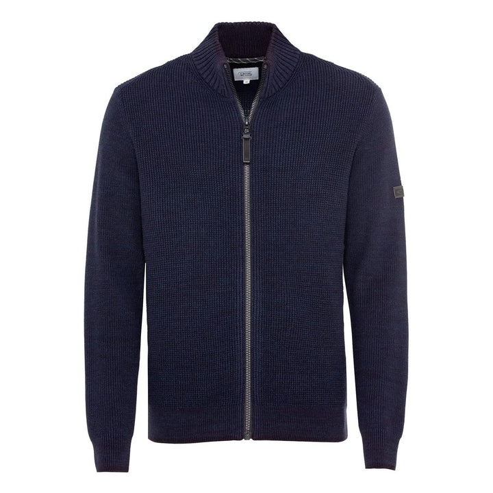 camel active Herren Strickjacke 3XL Indigo, 3XL Indigo