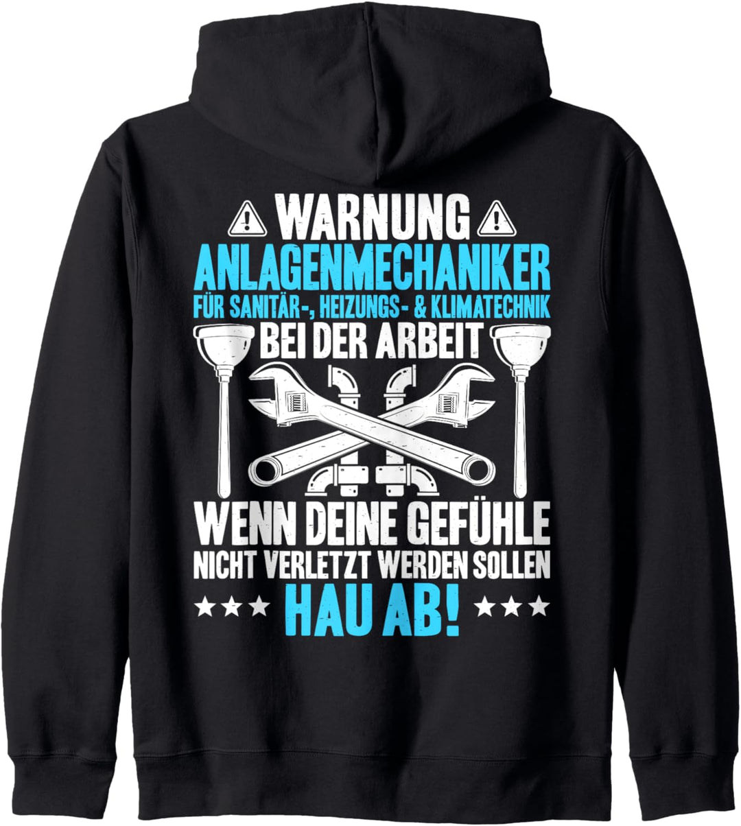 Klempner Bei Der Arbeit Anlagenmechaniker Kapuzenjacke