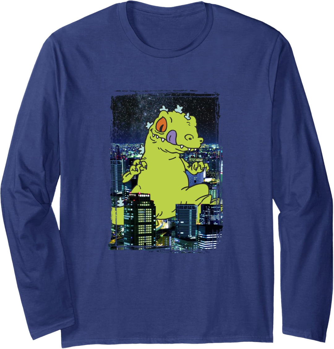 Rugrats Reptar In The City Photoreal Langarmshirt