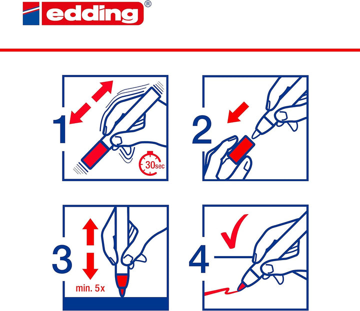 edding 4095 Kreidemarker - hell-grün - 10 Kreidestifte - Rundspitze 2-3 mm - Kreidestift für Tafel a