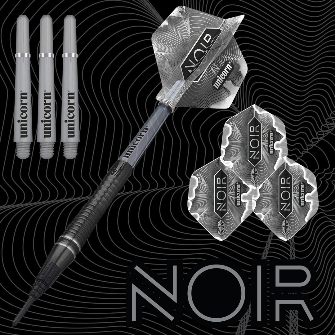 Unicorn Dart-Set | Gary The Flying Scotsman Anderson Noir Phase 6 | 18 g Schwarz, 18 g Schwarz