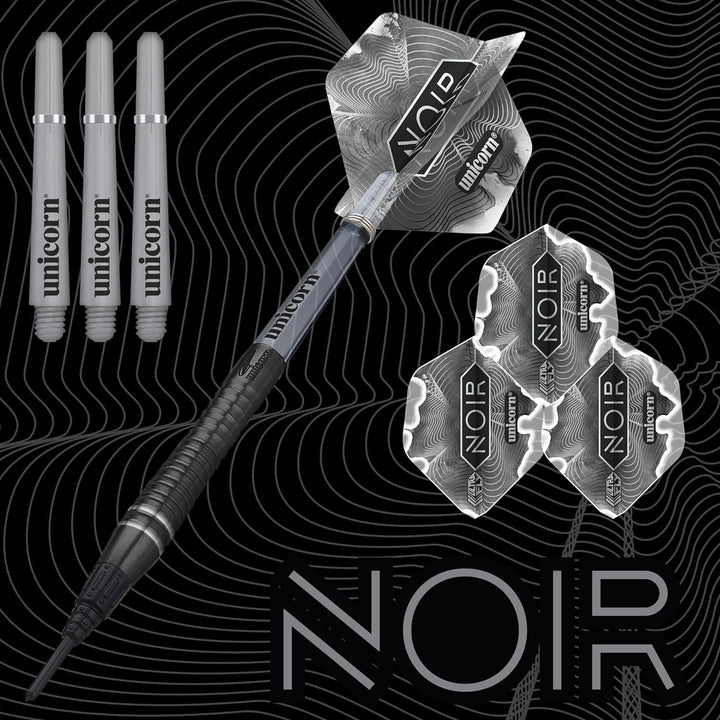 Unicorn Dart-Set | Gary The Flying Scotsman Anderson Noir Phase 6 | 18 g Schwarz, 18 g Schwarz