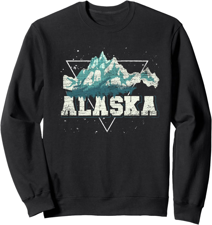 Natur Landschaft Gebirge Gletscher Wandern Alaska Sweatshirt