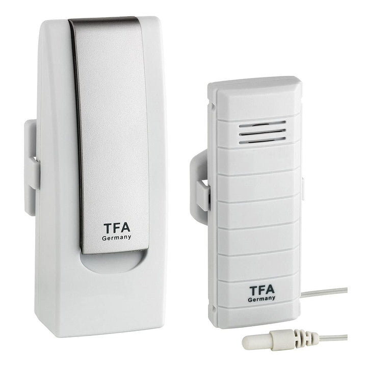 TFA Dostmann Weatherhub Starter-Set, mit Temperatursender, mit wasserfestem Kabelfühler, SmartHome,