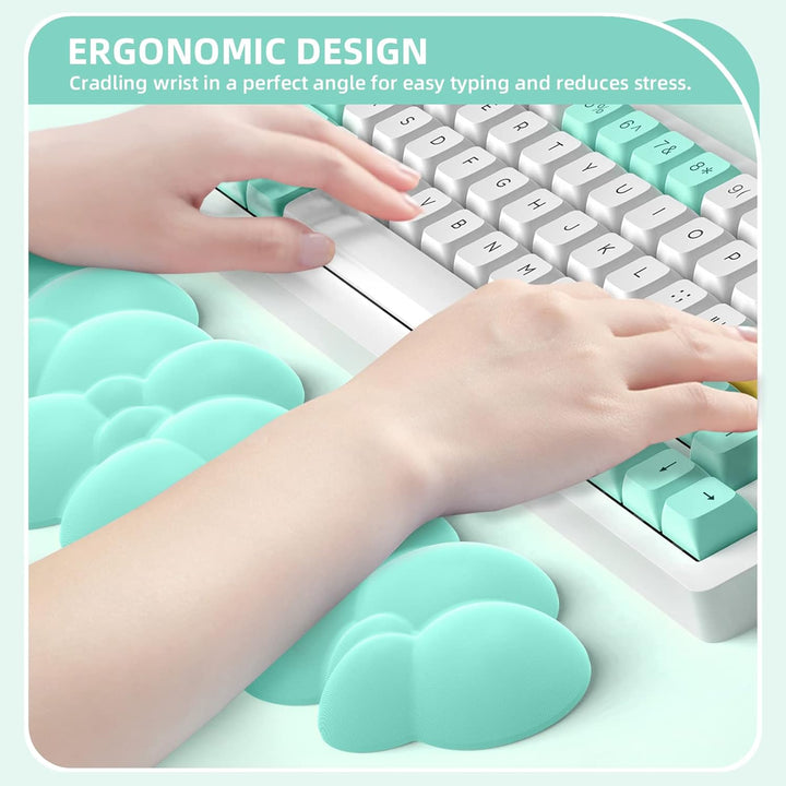 ZIYOU LANG Tastatur Wolke Handballenauflage Memory Foam Tastatur Handauflage Handauflage für Tastatu