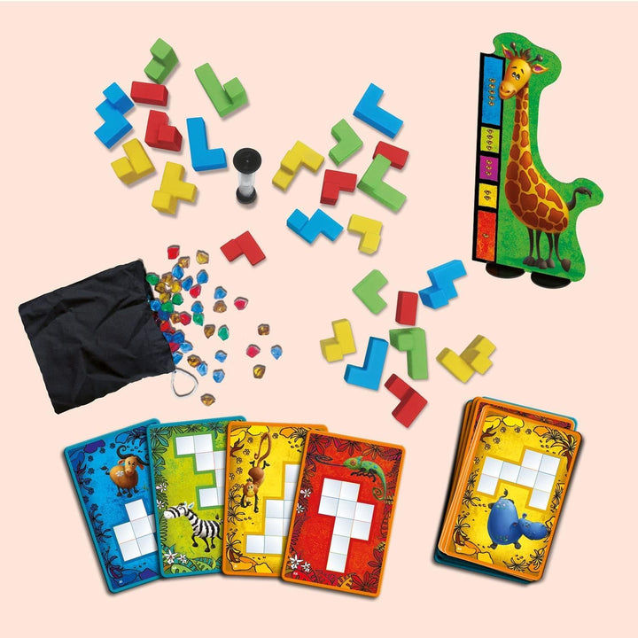 Kosmos 683436 Ubongo! Junior 3D, dreidimensionaler Knobelspass, rasantes Legespiel ab 5 Jahren, Kind